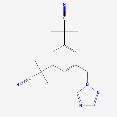 Chemical structure of Anastrozole