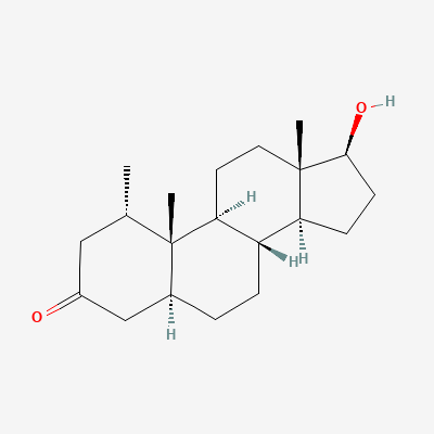 Chemical structure of Mesterolone