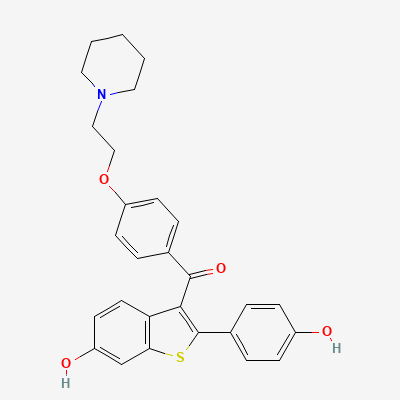 Chemical structure of Raloxifene