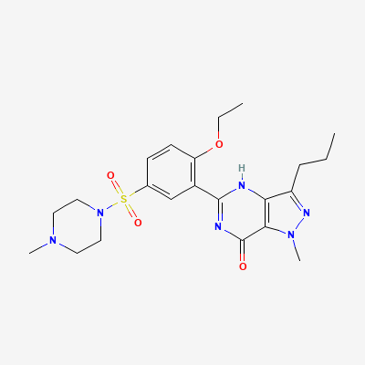 Chemical structure of Sildenafil