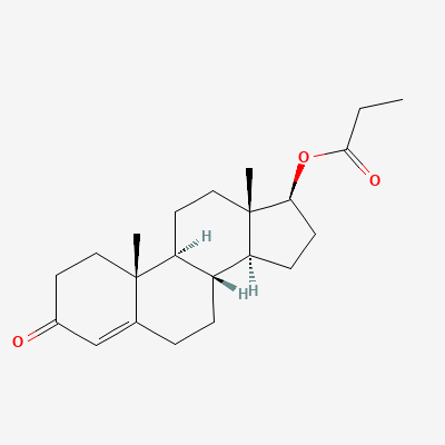 Chemical structure of Testosterone Propionate